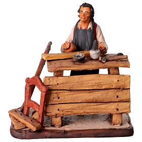 Vendedor sillas de terracota belén Deruta 18 cm