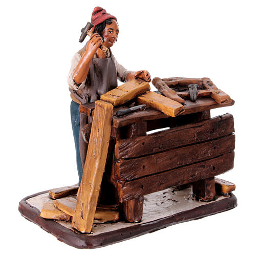 Vendedor de cadeiras em terracota presépio Deruta 18 cm 4