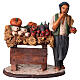 Venditore ortaggi in terracotta per presepe Deruta 18 cm s1