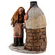 Mulher ao forno em terracota para presépio de Deruta com figuras de 18 cm altura média s4