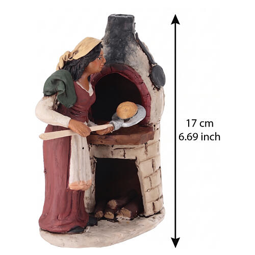 Nativity Scene figurine, woman with hoven 18cm Deruta 2