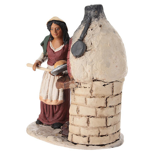 Nativity Scene figurine, woman with hoven 18cm Deruta 3