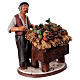 Man with fruits counter 18cm Deruta s4