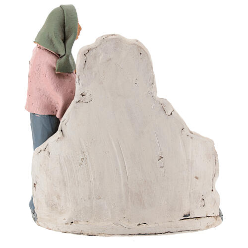 Frau am Brunnen mit Amphoren Krippe Deruta, 18 cm 5
