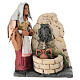 Donna alla fonte presepe  Deruta 18 cm in terracotta s1
