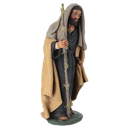 Natività decorata presepe Deruta 30 cm in terracotta 9