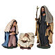 Natività decorata presepe Deruta 30 cm in terracotta s1