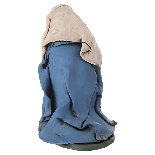 Święta Rodzina malowana szopka Deruta 30 cm z terakoty 11