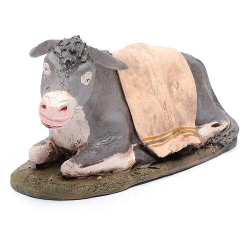 Esel aus Terrakotta Krippe Deruta, 30 cm 4