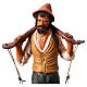 Uomo porta acqua presepe Deruta 30 cm in terracotta s2