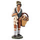 Nativity Scene figurine, shepherd with cheese 30cm Deruta s1
