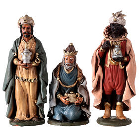 Heilige Drei Könige aus Terrakotta Deruta, 30 cm
