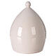White drop stable with terracotta Holy Family set Deruta 22x16 cm s4