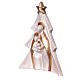 Sacra Famiglia albero Natale terracotta Deruta decoro elegante 19 cm s2