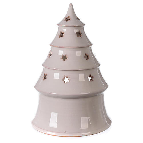 Árbol Navidad con Natividad terracota blanca Deruta 25 cm 4