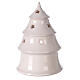 Holy Family in Christmas tree candle holder, two-tone Deruta terracotta 15 cm s4