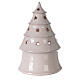 Conical tree with Holy Family tealight Deruta terracotta 25 cm s4
