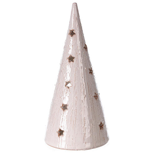 Décoration Noël sapin photophore crèche terre cuite Deruta 25 cm 4