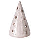 Christmas tree with natural Holy Family figures in Deruta terracotta 15 cm s4