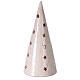 Christmas tree with Holy Family in natural and white Deruta terracotta 25 cm s4