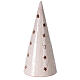 Décoration Noël crèche photophore terre cuite Deruta 25 cm bicolore s4