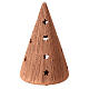 Cone with stars Holy Family set with tealight 15 cm s4