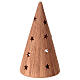 Coarse cone with Holy Family candle Deruta terracotta 20 cm s4
