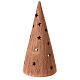 Cone with Nativity set white statues Deruta terracotta 25 cm s4