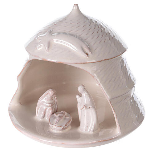 Ozdoba ze Świętą Rodziną, terakota, Deruta, 12 cm 2