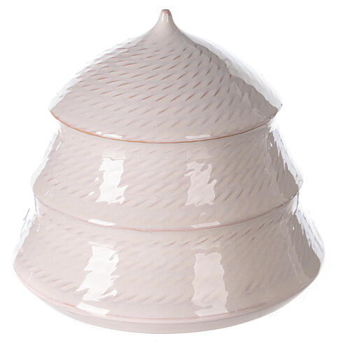 Ozdoba ze Świętą Rodziną, terakota, Deruta, 12 cm 4