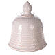 White terracotta bell Nativity Deruta dark statues 12 cm s4