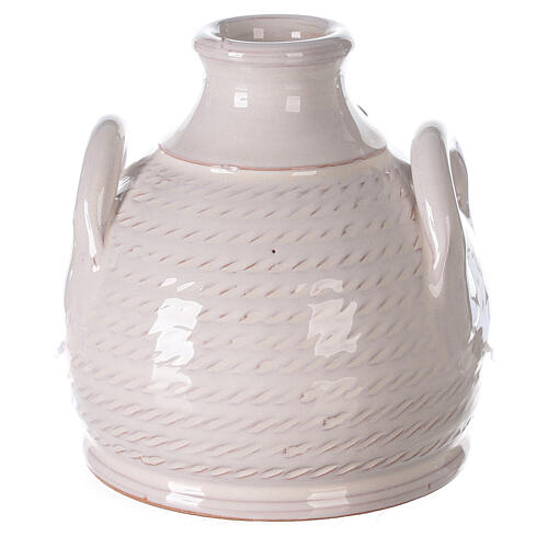 Ozdoba bożnonarodzeniowa ze Świętą Rodziną, terakota, Deruta, 12 cm 4