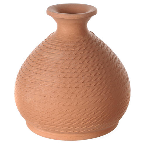 Presepe vaso terracotta Natività bianca Deruta 12 cm 4