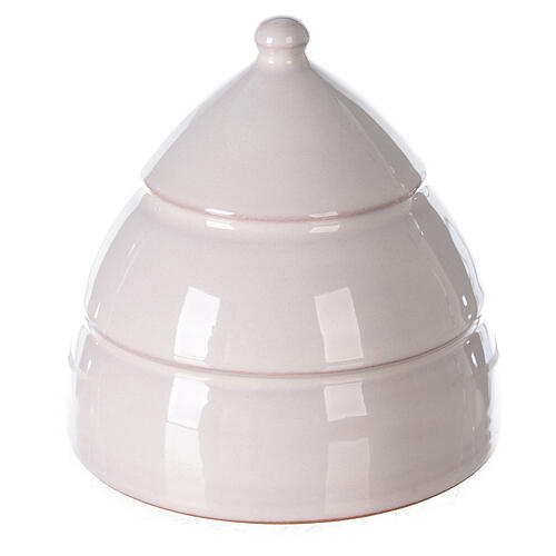 Presépio mini pinheiro branco terracota Deruta 10 cm 4