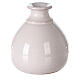 White vase with miniature Nativity natural terracotta Deruta 10 cm s4