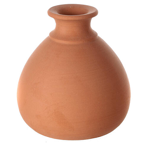 Presepe vaso tornito mini terracotta bicolore Deruta 10 cm 4