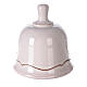 Openable bell with Nativity in white Deruta terracotta 10 cm s3
