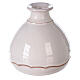 Openable vase in white Deruta terracotta 10 cm s3