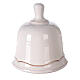 Natività terracotta naturale campanella bianca apribile Deruta 10 cm s3