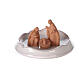 Terracotta Holy Family set in white openable bell Deruta 10 cm s2