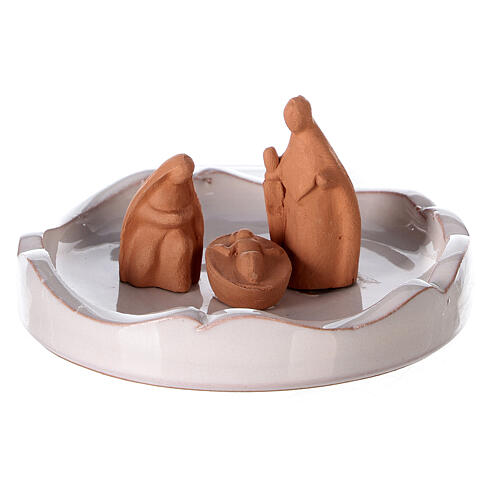 Cabana Natividade mini-pinheiro estilizado terracota bicolor Deruta 10 cm 2