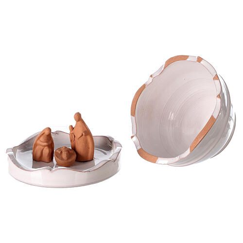 Cabana Natividade mini-pinheiro estilizado terracota bicolor Deruta 10 cm 4