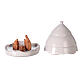 Cabana Natividade mini-pinheiro estilizado terracota bicolor Deruta 10 cm s1