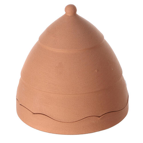 Openable bell with white Nativity Deruta terracotta 10 cm 3