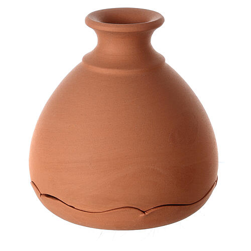 Jarrón cortado natividad belén terracota bicolor Deruta 10 cm 3
