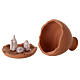 Jarrón cortado natividad belén terracota bicolor Deruta 10 cm s4