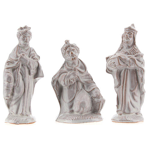 Zestaw 20 elementów do szopki bożonarodzeniowej, terakota, Deruta, 10 cm 3