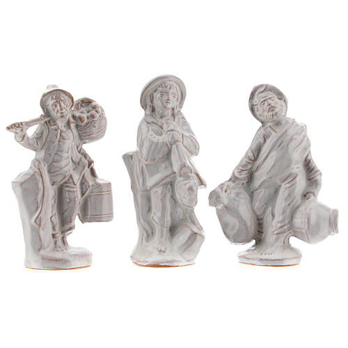 Zestaw 20 elementów do szopki bożonarodzeniowej, terakota, Deruta, 10 cm 5