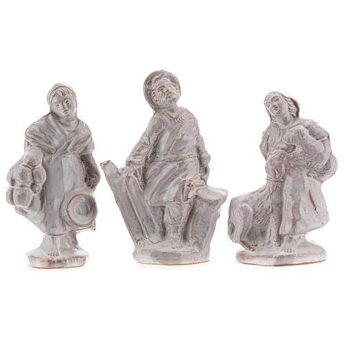 Zestaw 20 elementów do szopki bożonarodzeniowej, terakota, Deruta, 10 cm 6