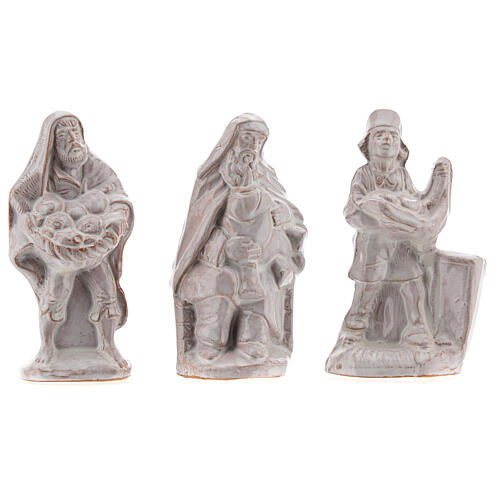 Zestaw 20 elementów do szopki bożonarodzeniowej, terakota, Deruta, 10 cm 7
